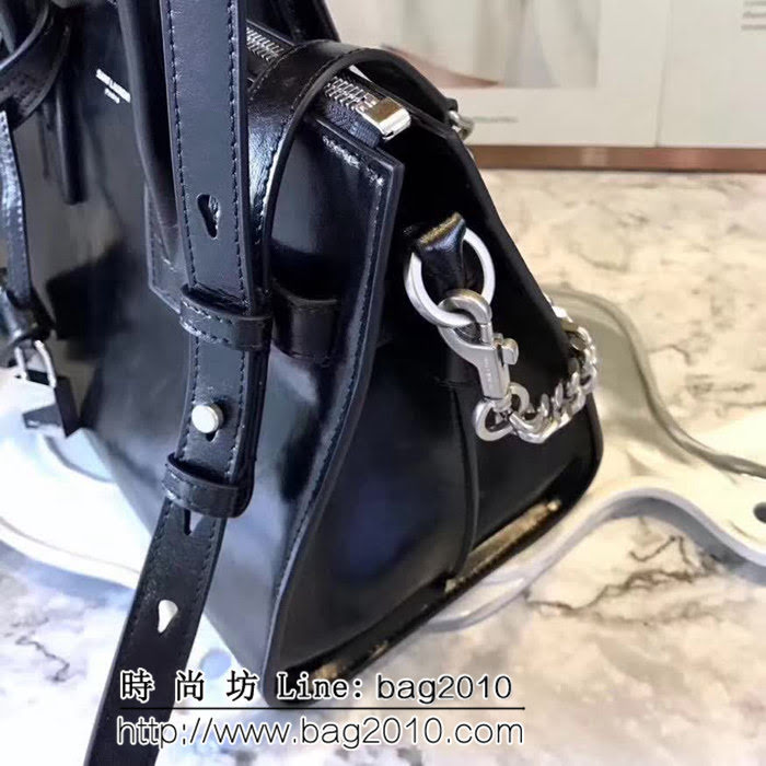 YSL聖羅蘭 最高版本 進口山羊紋油蠟皮手提肩背包 591715 YAS1075